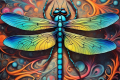 dragonfly-illustration-patterned-background