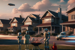 robot-family-retro-futuristic